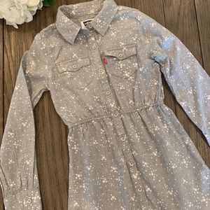 Girls grey starts Levi dress